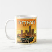 Mug Vintage Detroit Michigan (Gauche)