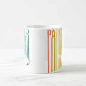 Mug Vintage Distressed Style Parkour Silhouette (Centre)