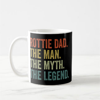 Mug Vintage Dog Dad Man Myth Legend Rottweiler Rottie