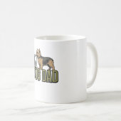 Mug Vintage Dog Dad Terrier Engraving Shirt Design_1 (Devant droit)