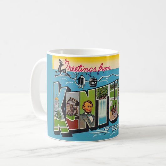 Mug Vintage du Kentucky (Devant gauche)