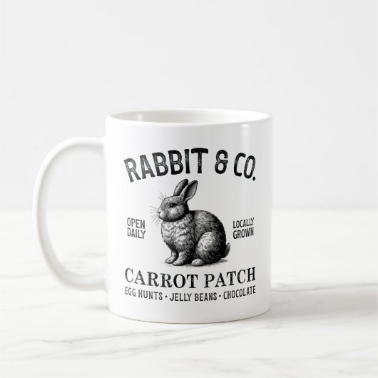 Mug Vintage Easter Rabbit  (Gauche)