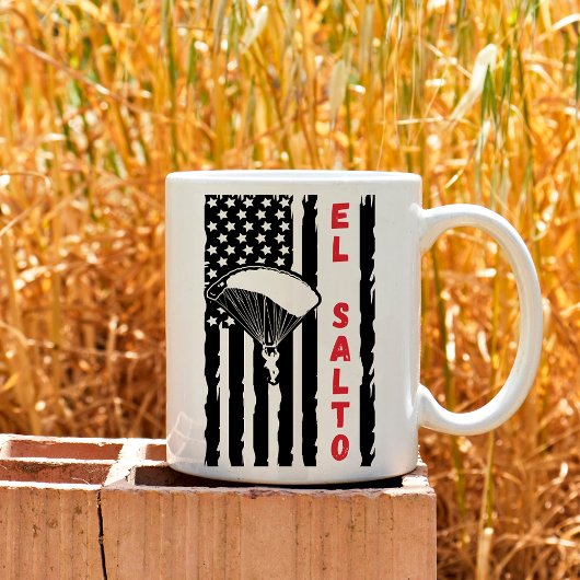 Mug Vintage El Salto Mexique Skydiving Parachute