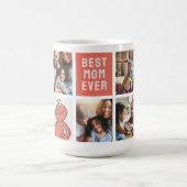 Mug Vintage Elmo | Best Mom - Photo Collage (Centre)