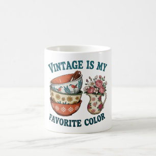 Mug Vintage Est Ma Couleur Préférée Fleuriste Rétro Am
