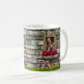 Mug Vintage Fairytale Vélo Roses cadre photo fille (Devant droit)