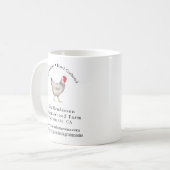 Mug vintage Family Chicken Farm Business (Devant gauche)