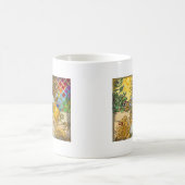 Mug Vintage femme Soleil d'or : Leo Zodiac Collage Art (Centre)