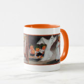 Mug Vintage fille d'Halloween avec bougie (Devant droit)