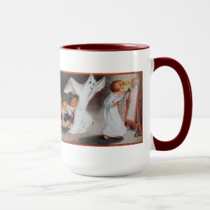 Mug Vintage fille d'Halloween avec bougie