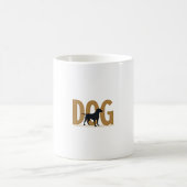 Mug Vintage Fitness Lifestyle Husky Workout Dog Cartoo (Centre)