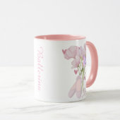 Mug Vintage Floral Ballet Slippers Aesthetic Coffee (Devant droit)