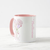 Mug Vintage Floral Ballet Slippers Aesthetic Coffee (Devant gauche)