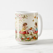 Mug Vintage floral fairy picnic garden (Devant droit)