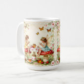 Mug Vintage floral fairy picnic garden (Devant gauche)