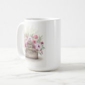 Mug Vintage Floral Grandma Sentimental Gift (Devant gauche)
