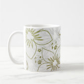 Mug Vintage Floral Greenery Elegant Wedding Party (Gauche)