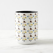Mug Vintage Floral Pattern – Retro Botanical Seamless  (Centre)