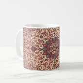 Mug Vintage Floral Perse Motif de tapis (Devant gauche)