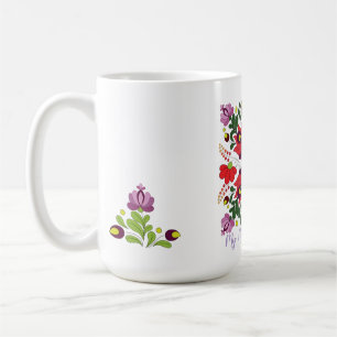 Mug Vintage Floral Retro style folklorique Motif