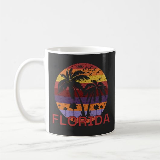 Mug Vintage Floride USA Summer Beach (Gauche)