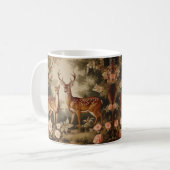 Mug Vintage Forêt Florale Cerf (Devant gauche)