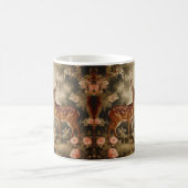 Mug Vintage Forêt Florale Cerf (Centre)