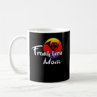 Mug Vintage French Horn Mom Retro Sunset Funny Music G