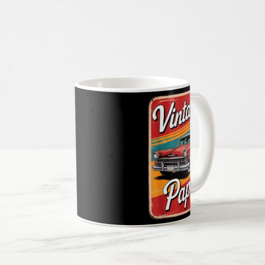 Mug Vintage Funny Papa  (Devant droit)