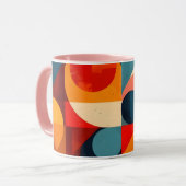 Mug Vintage Geometric Symphony (Devant gauche)