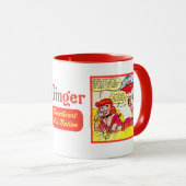 Mug Vintage Ginger Chérie. (Devant droit)