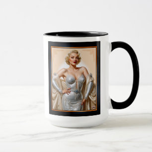 Mug Vintage Glamor Hollywood Blonde Beauté