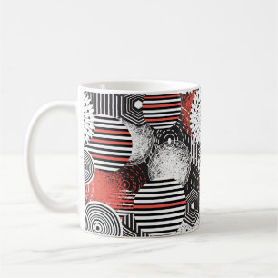 Mug Vintage graphique et illustration avec ele abstrai