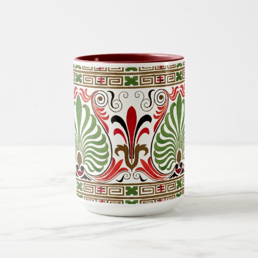 Mug Vintage grec Motif (Centre)