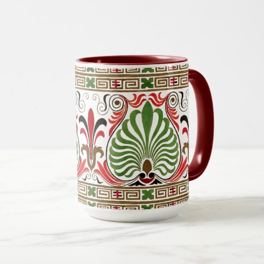 Mug Vintage grec Motif (Devant droit)
