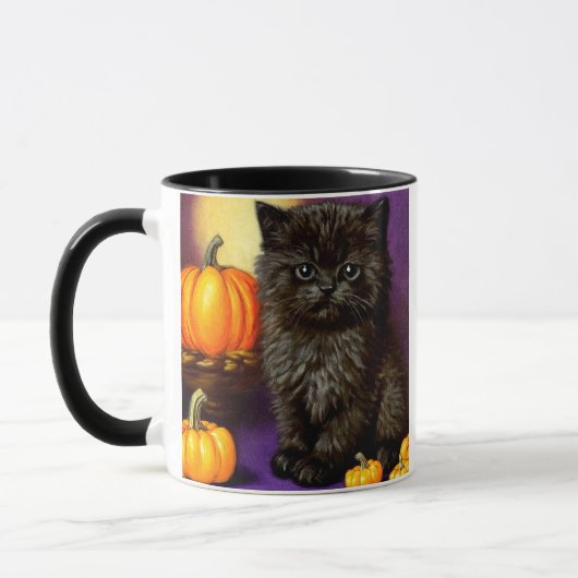 Mug Vintage Halloween Kitten (Gauche)