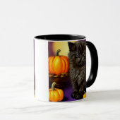Mug Vintage Halloween Kitten (Devant droit)
