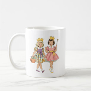 Mug Vintage Halloween Retro Enfants en costume princes