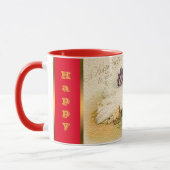 Mug Vintage Hen Et Poulets Pâques (Gauche)