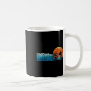 Mug Vintage Hobie Beach Retro 80s Shark Fin Sunset
