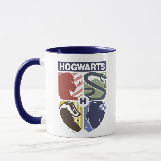 Mug Vintage HOGWARTS™ Stamped Crest (Gauche)