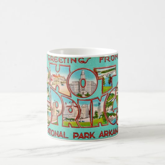 Mug Vintage Hot Springs Arkansas (Centre)
