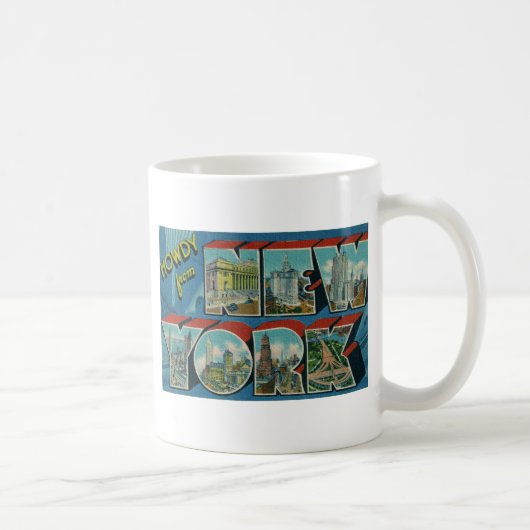 Mug Vintage Howdy de New York (Droite)