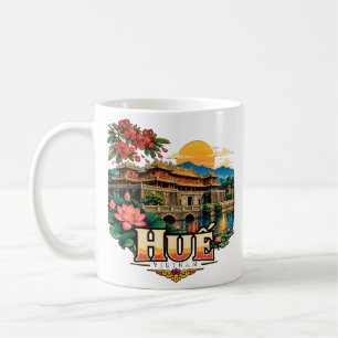 Mug Vintage Huế Voyage Art Monument Historique