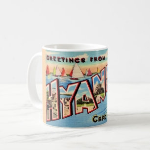 Mug Vintage Hyannis MA Salutations