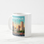 Mug Vintage Indianapolis Indiana (Devant gauche)