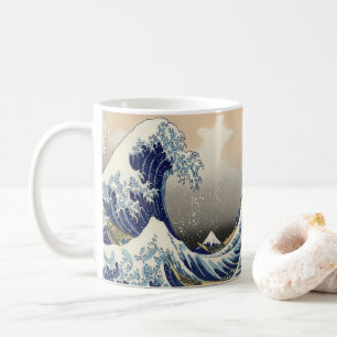 Mug vintage japanese ukiyo e the great water