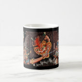 Mug Vintage japonais Samouraï vs. Oni (Centre)
