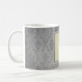 Mug Vintage jaune damassé (Gauche)