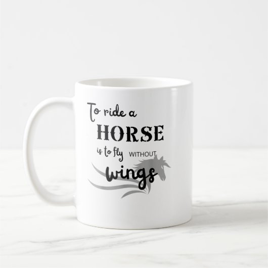 Mug Vintage Je Préférerais Faire De L'équitation Cheva (Gauche)